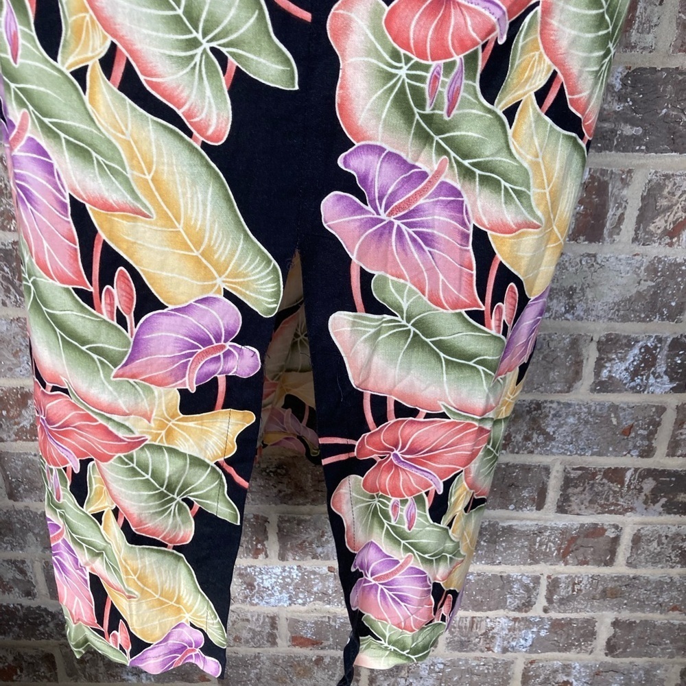 Vintage Hawaiian Maxi Dress, Tropical Print, Hilo Hattie’s Size 10 1990’s - Picture 8 of 13